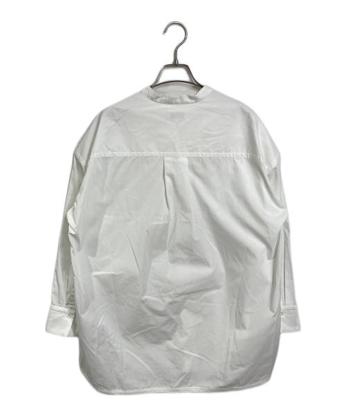 SHIPS any（シップスエニィ）SHIPS any (シップスエニィ) REPREVE バンド カラー シャツ ホワイト サイズ:36の古着・服飾アイテム