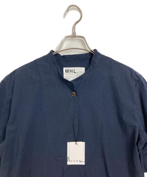 MHL（エムエイチエル）MHL (エムエイチエル) 半袖ワンピース　コットンワンピース ネイビー サイズ:1 未使用品の古着・服飾アイテム