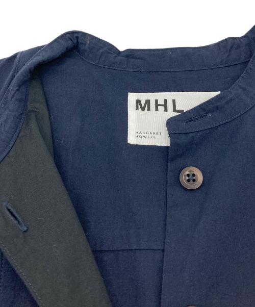 MHL（エムエイチエル）MHL (エムエイチエル) 半袖ワンピース　コットンワンピース ネイビー サイズ:1 未使用品の古着・服飾アイテム
