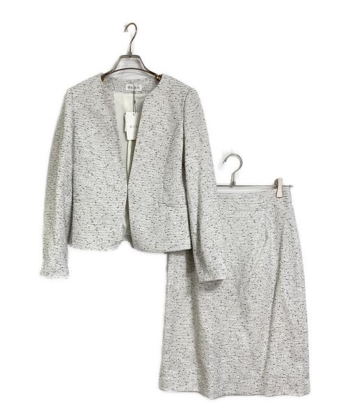 PLST（プラステ）PLST (プラステ) ツイードジャケットセットアップ ホワイト サイズ:XS 未使用品の古着・服飾アイテム