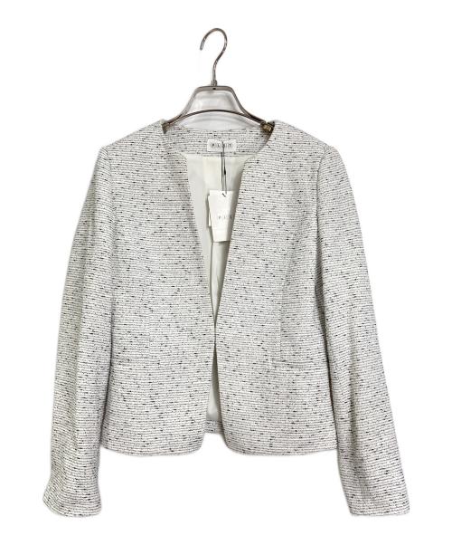 PLST（プラステ）PLST (プラステ) ツイードジャケットセットアップ ホワイト サイズ:XS 未使用品の古着・服飾アイテム