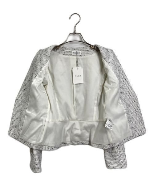 PLST（プラステ）PLST (プラステ) ツイードジャケットセットアップ ホワイト サイズ:XS 未使用品の古着・服飾アイテム