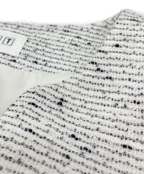 PLST（プラステ）PLST (プラステ) ツイードジャケットセットアップ ホワイト サイズ:XS 未使用品の古着・服飾アイテム