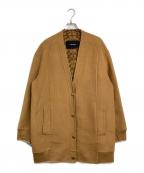 COACHコーチ）の古着「シグネチャー裏地ロゴボタンコート」｜キャメル