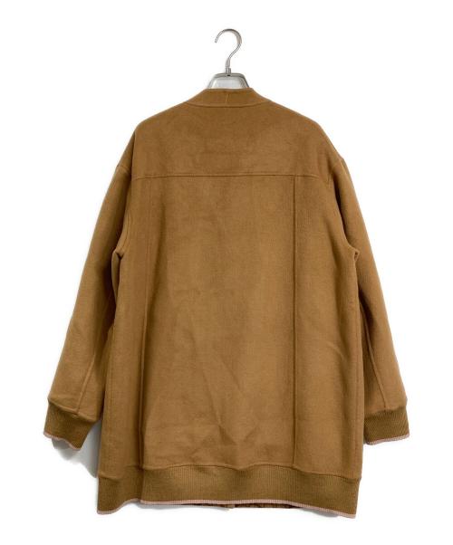COACH（コーチ）COACH (コーチ) シグネチャー裏地ロゴボタンコート キャメル サイズ:Sの古着・服飾アイテム