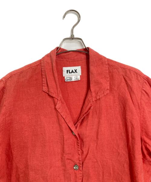 FLAX（フラックス）FLAX (フラックス) 【古着】リネンシャツ　麻シャツ レッド サイズ:Lの古着・服飾アイテム
