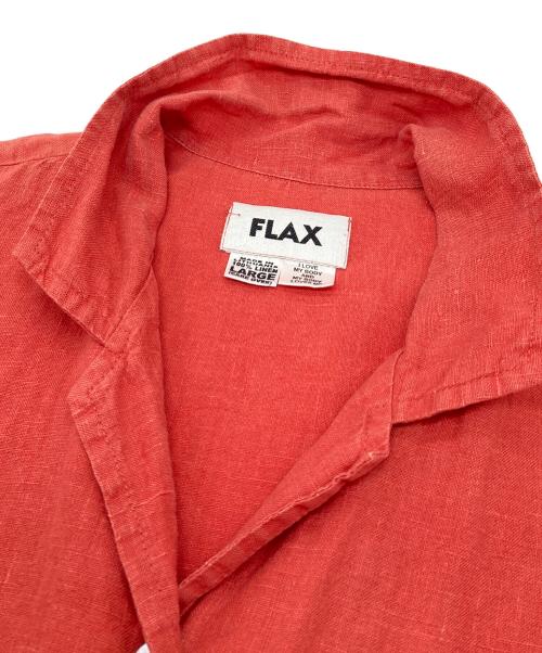 FLAX（フラックス）FLAX (フラックス) 【古着】リネンシャツ　麻シャツ レッド サイズ:Lの古着・服飾アイテム