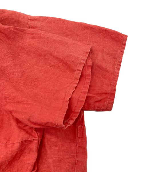 FLAX（フラックス）FLAX (フラックス) 【古着】リネンシャツ　麻シャツ レッド サイズ:Lの古着・服飾アイテム