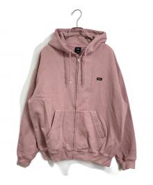HUF（ハフ）の古着「CLASSIC FLEECE FULL ZIP HOODIE」｜ピンク