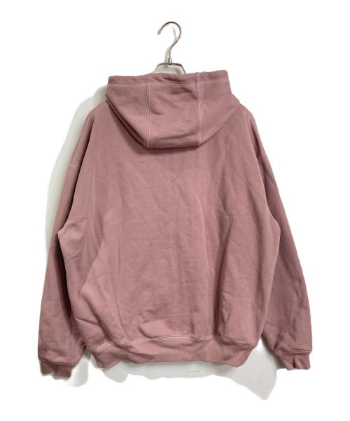 HUF（ハフ）HUF (ハフ) CLASSIC FLEECE FULL ZIP HOODIE ピンク サイズ:Mの古着・服飾アイテム