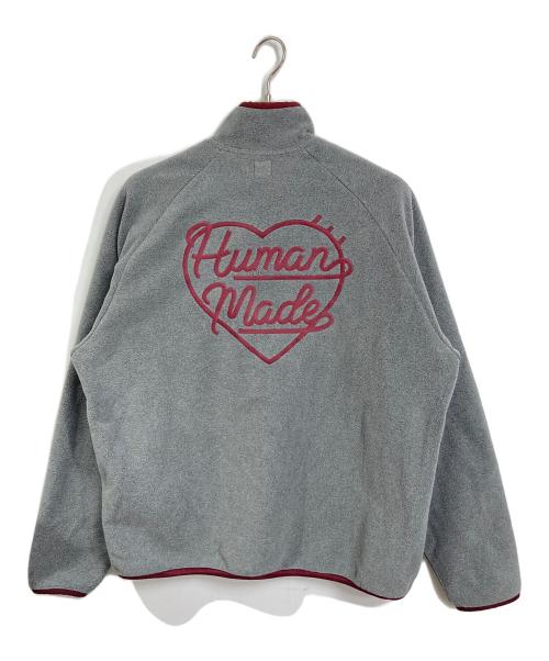 HUMAN MADE（ヒューマンメイド）HUMAN MADE (ヒューマンメイド) フリース ハーフジップ プルオーバー グレー サイズ:Lの古着・服飾アイテム