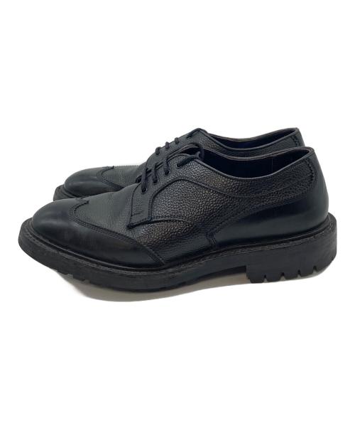 Tricker's（トリッカーズ）Tricker's (トリッカーズ) ウィングチップシューズ　レザーシューズ ブラック サイズ:実寸参照の古着・服飾アイテム