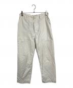 MHLエムエイチエル）の古着「LIGHTWEIGHT COTTON NYLON TWILL TROUSERS」｜ホワイト