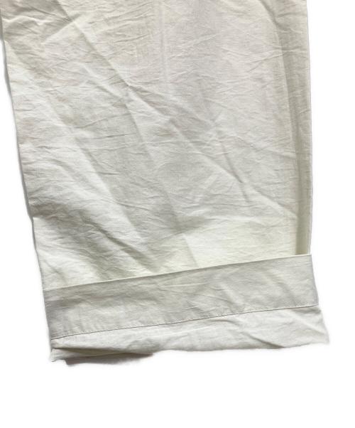 MHL（エムエイチエル）MHL (エムエイチエル) LIGHTWEIGHT COTTON NYLON TWILL TROUSERS ホワイト サイズ:Mの古着・服飾アイテム