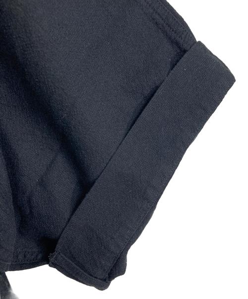 MHL（エムエイチエル）MHL (エムエイチエル) WASHED OUT COTTON LINEN SHIRT  ウォッシュアウトコットンリネンシャツ ブラック サイズ: Lの古着・服飾アイテム