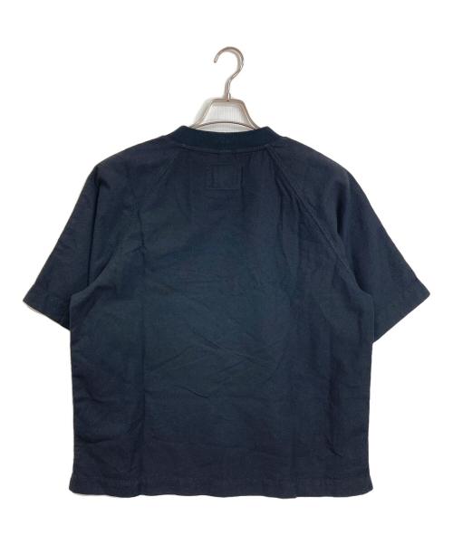 MHL（エムエイチエル）MHL (エムエイチエル) WASHED OUT COTTON LINEN SHIRT  ウォッシュアウトコットンリネンシャツ ブラック サイズ: Lの古着・服飾アイテム