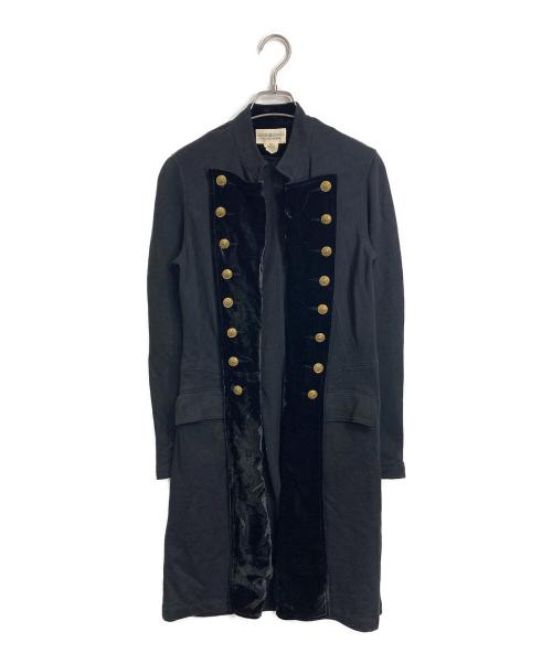 Denim & Supply Ralph Lauren（デニム＆サプライ ラルフローレン）Denim & Supply Ralph Lauren (デニム＆サプライ ラルフローレン) コットン金釦コート　ナポレオンロングコート　アウター　 ブラック サイズ:Mの古着・服飾アイテム