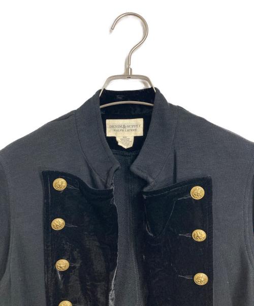 Denim & Supply Ralph Lauren（デニム＆サプライ ラルフローレン）Denim & Supply Ralph Lauren (デニム＆サプライ ラルフローレン) コットン金釦コート　ナポレオンロングコート　アウター　 ブラック サイズ:Mの古着・服飾アイテム