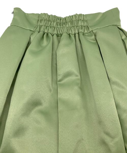 Ameri（アメリ）Ameri (アメリ) フレアロングスカート　セレモニー グリーン サイズ:実寸参照の古着・服飾アイテム