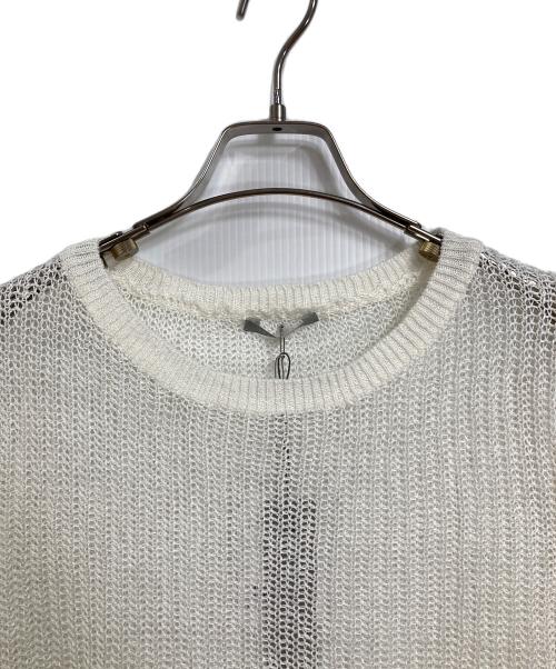 theory luxe（セオリーリュクス）theory luxe (セオリーリュクス) リネンニット　長袖ニット　 ホワイト サイズ:38の古着・服飾アイテム