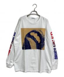 flagstuff（フラグスタフ）の古着「"DRUG HELP" L/S Tee」｜ホワイト