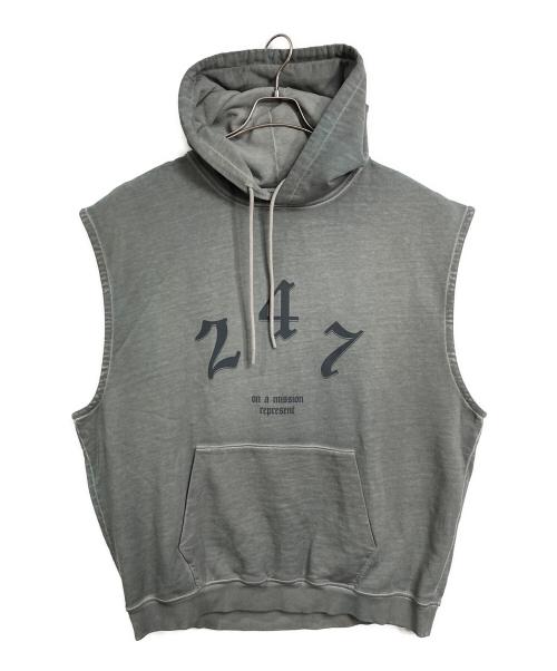 REPRESENT（リプレゼント）REPRESENT (リプレゼント) ノースリーブパーカー　フーディ グレー サイズ:XXLの古着・服飾アイテム