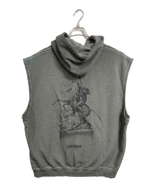 REPRESENT（リプレゼント）REPRESENT (リプレゼント) ノースリーブパーカー　フーディ グレー サイズ:XXLの古着・服飾アイテム