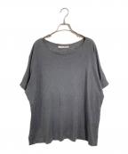 evam evaエヴァムエヴァ）の古着「linen silk pullover evam eva サマーニット　シルク混ニット」｜グレー