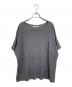 evam eva（エヴァムエヴァ）の古着「linen silk pullover evam eva サマーニット　シルク混ニット」｜グレー