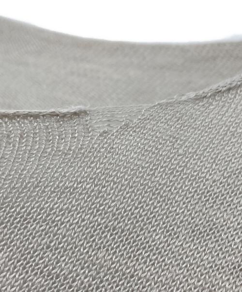 evam eva（エヴァムエヴァ）evam eva (エヴァムエヴァ) linen silk pullover サマーニット　ラグランニット　シルク混ニット ベージュ サイズ:実寸参照の古着・服飾アイテム