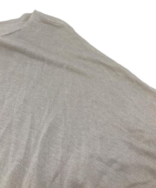 evam eva（エヴァムエヴァ）evam eva (エヴァムエヴァ) linen silk pullover サマーニット　ラグランニット　シルク混ニット ベージュ サイズ:実寸参照の古着・服飾アイテム