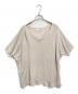 evam eva（エヴァムエヴァ）の古着「linen silk pullover サマーニット　ラグランニット　シルク混ニット」｜ベージュ