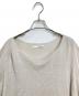 evam eva (エヴァムエヴァ) linen silk pullover サマーニット　ラグランニット　シルク混ニット ベージュ サイズ:実寸参照：6000円