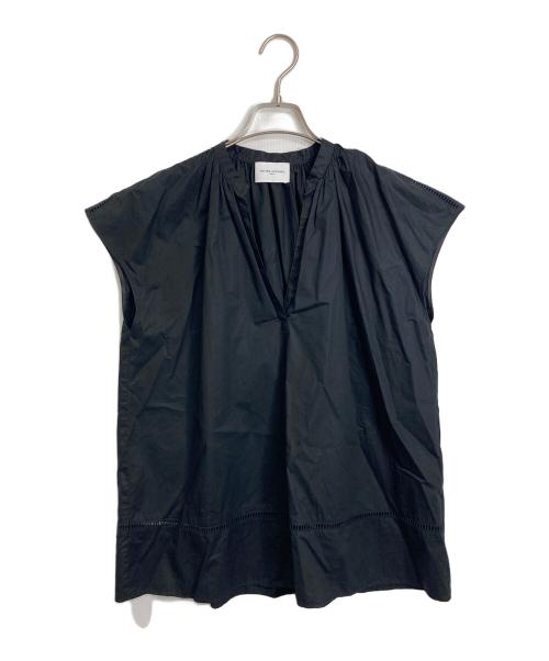 UNITED ARROWS（ユナイテッドアローズ）UNITED ARROWS (ユナイテッドアローズ) C カフタン フレンチスリーブ ブラウス ブラック サイズ:FREEの古着・服飾アイテム