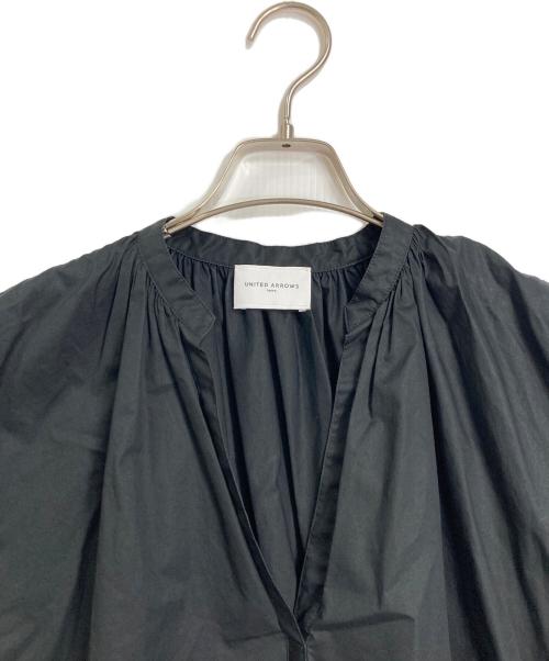 UNITED ARROWS（ユナイテッドアローズ）UNITED ARROWS (ユナイテッドアローズ) C カフタン フレンチスリーブ ブラウス ブラック サイズ:FREEの古着・服飾アイテム