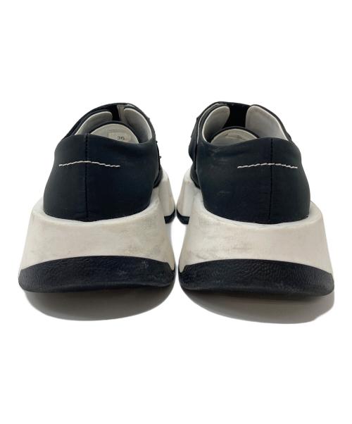 MM6 Maison Margiela（エムエムシックスメゾンマルジェラ）MM6 Maison Margiela (エムエムシックスメゾンマルジェラ) ベルクロチャンキーソールスニーカー　厚底スニーカー　イタリア製 ブラック サイズ:36の古着・服飾アイテム