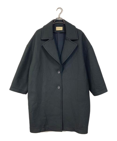 Curensology（カレンソロジー）Curensology (カレンソロジー) チェスターコート　ロングコート　アウター ブラック サイズ:FREEの古着・服飾アイテム
