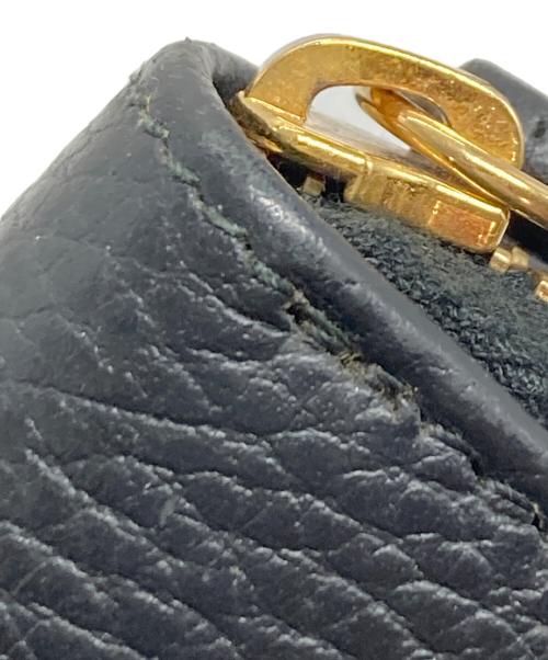 GUCCI（グッチ）GUCCI (グッチ) ダブルGG ジップアラウンド ウォレット　長財布 ブラック サイズ:実寸参照の古着・服飾アイテム
