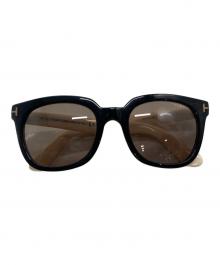 TOM FORD（トムフォード）の古着「サングラス　アイウェア　カラーレンズ　イタリア製」｜ブラック×ベージュ