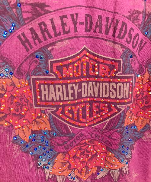 HARLEY-DAVIDSON（ハーレーダビッドソン）HARLEY-DAVIDSON (ハーレーダビッドソン) Tシャツ　半袖カットソー　Tシャツ　Tee パープル サイズ:XSの古着・服飾アイテム