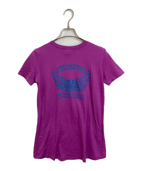 HARLEY-DAVIDSON（ハーレーダビッドソン）HARLEY-DAVIDSON (ハーレーダビッドソン) Tシャツ　半袖カットソー　Tシャツ　Tee パープル サイズ:XSの古着・服飾アイテム