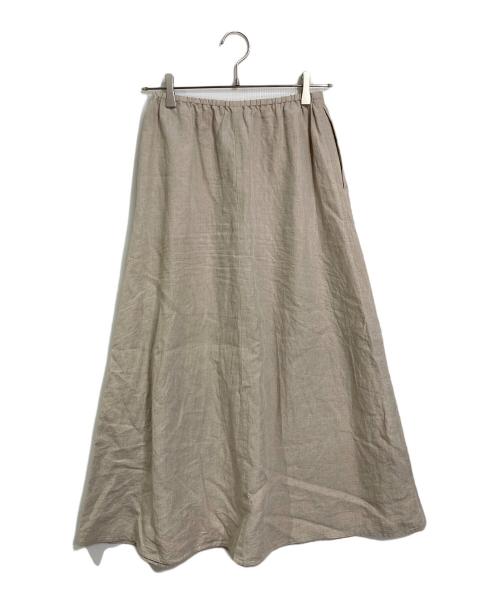 UNITED ARROWS（ユナイテッドアローズ）UNITED ARROWS (ユナイテッドアローズ) リネン フレア マキシスカート アイボリー サイズ:38の古着・服飾アイテム