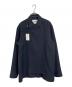 JIL SANDER（ジルサンダー）の古着「シャツジャケット　ストレートボクシー カットブルゾン　ウールジャケット　ギャバジン生地　22AW」｜ネイビー