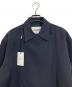 JIL SANDER (ジルサンダー) シャツジャケット　ストレートボクシー カットブルゾン　ウールジャケット　ギャバジン生地　22AW ネイビー サイズ:40（実寸参照）：50000円