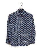 45Rフォーティファイブ・アール）の古着「総柄シャツ　長袖シャツ　日本製」｜インディゴ