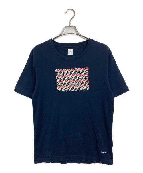 PAUL SMITH（ポールスミス）Paul Smith (ポールスミス) Tシャツ　コットンTシャツ　日本製 ネイビー サイズ:Lの古着・服飾アイテム