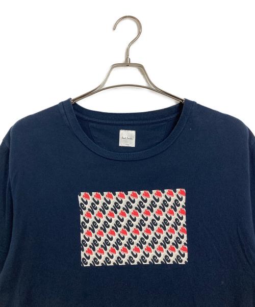 PAUL SMITH（ポールスミス）Paul Smith (ポールスミス) Tシャツ　コットンTシャツ　日本製 ネイビー サイズ:Lの古着・服飾アイテム