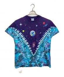 LIQUID BLUE（リキッドブルー）の古着「【古着】タイダイ オーバープリント 宇宙Tシャツ　90s  90年代　USA製」｜ネイビー