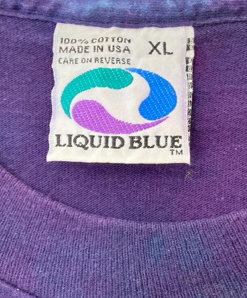 LIQUID BLUE（リキッドブルー）LIQUID BLUE (リキッドブルー) 【古着】タイダイ オーバープリント 宇宙Tシャツ　90s  90年代　USA製 ネイビー サイズ:XLの古着・服飾アイテム