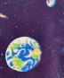 中古・古着 LIQUID BLUE (リキッドブルー) 【古着】タイダイ オーバープリント 宇宙Tシャツ　90s  90年代　USA製 ネイビー サイズ:XL：8000円